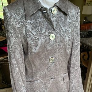 Georgiou Studio Pewter Women’s Long Coat NWT